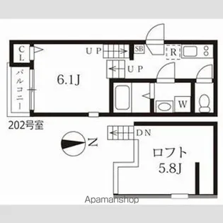 ウィンクルム新瑞橋【2階】の間取り