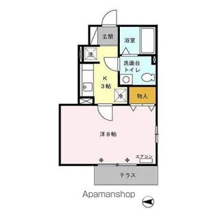 メゾンドワイズマン【1階】の間取り
