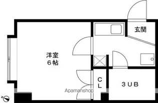 レディース3【103号室】の間取り