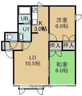 ハイツ・ノースシティー【205号室】の間取り