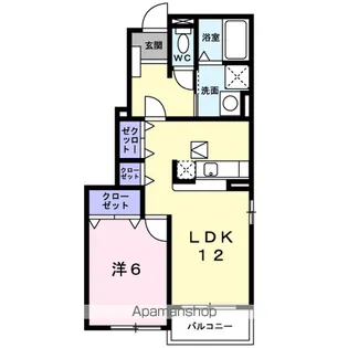 メゾンブリーズB棟【1階】の間取り