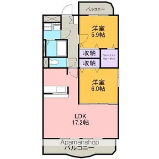 GRAND−FIELD【301号室】の間取り