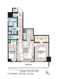 CREATIF三軒茶屋【5階】の間取り