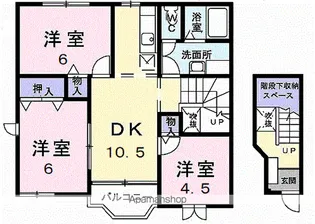 ANDOーHAITU【2階】の間取り