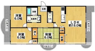 フォレストコート高尾【306号室】の間取り