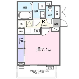 グラース【3階】の間取り