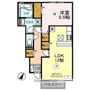 カーサ ディ パーチェ【1階】の間取り