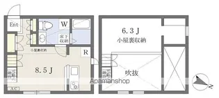 プリマ グレイス【1102号室】の間取り