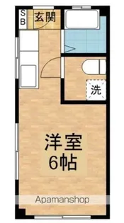 メゾンアミノ【105号室】の間取り