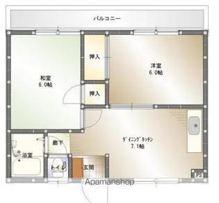 ガーデン・ビラ・マツオカ【3階】の間取り