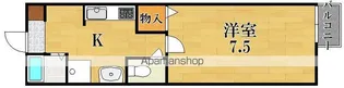 パシオ西奈良【2階】の間取り