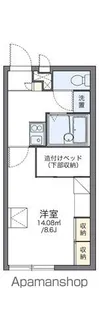 レオパレス文京【106号室】の間取り