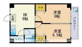 ジェミニ春日原【2階】の間取り