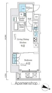 ジオエント本郷三丁目【12階】の間取り