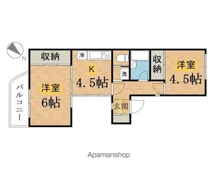 サンハイツ高尾【2階】の間取り