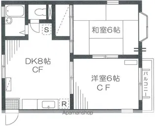 メープルハイツ【2階】の間取り