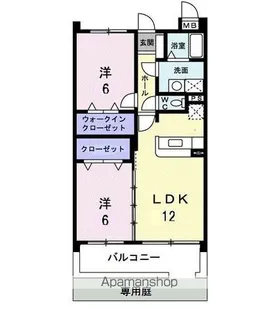 香川県高松市六条町【マンション】の間取り