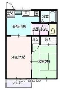 ドミ馬場小路B【101号室】の間取り