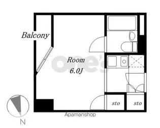 ベルモア堀詰【501号室】の間取り
