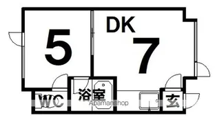 コーポサチ【202号室】の間取り