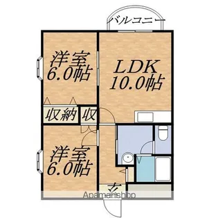 アスター山鼻【1階】の間取り