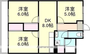大建アーバンハイツ【4階】の間取り
