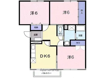 キャッスルニューエルⅡ【2階】の間取り