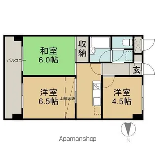 ダイアパレス上杉【805号室】の間取り