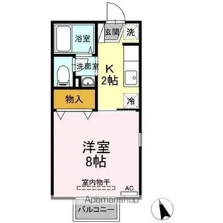 サンピア・K B棟【1階】の間取り