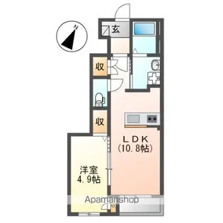 ルオント コティ【1階】の間取り