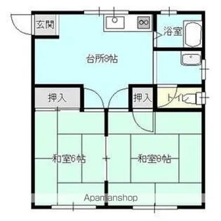 コーポ岩舘【2階】の間取り
