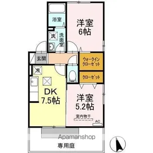 フラッターA【1階】の間取り