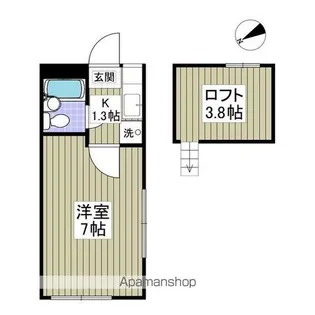 ロフティカゴメ【1階】の間取り