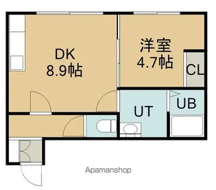 KIKI(キキ)【203号室】の間取り