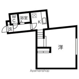 ビッグバーンズマンション水車町【201号室】の間取り