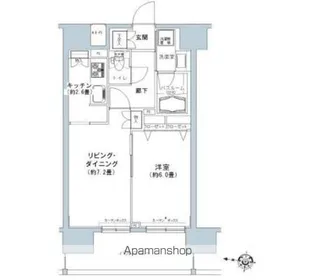 パークキューブ板橋本町【4階】の間取り