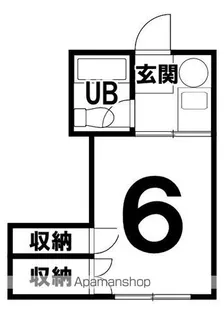 メゾンドウエムラA棟【208号室】の間取り