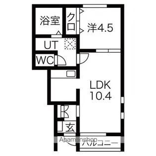 CIELO C【102号室】の間取り