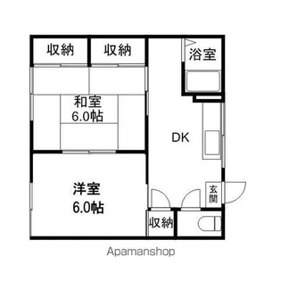 フォーブル伊勢宮【205号室】の間取り
