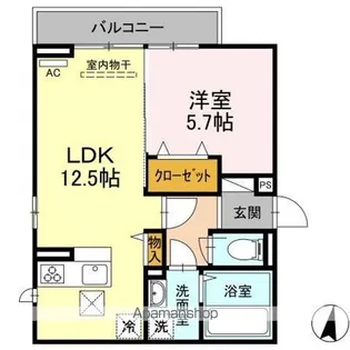 フロントラージパーク【1階】の間取り