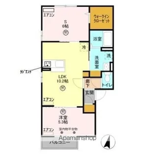 メゾンブランシュ【2階】の間取り