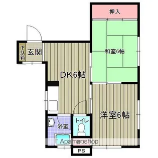 五十川ビル【301号室号室】の間取り