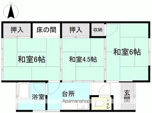 福島県いわき市内郷小島町天ノ田【一戸建】の間取り