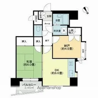 ライオンズマンション北目町第2【608号室】の間取り