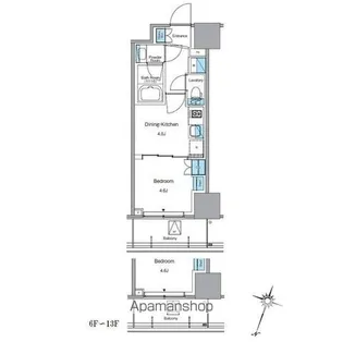 ルフォンプログレ渋谷ヒルトップ【12階】の間取り