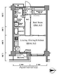 東京都新宿区市谷薬王寺町【マンション】の間取り