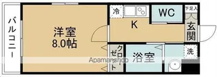 プラチナスイート西公園駅SOUTH GARDEN【501号室】の間取り