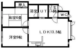 ハイツ山本【102号室】の間取り