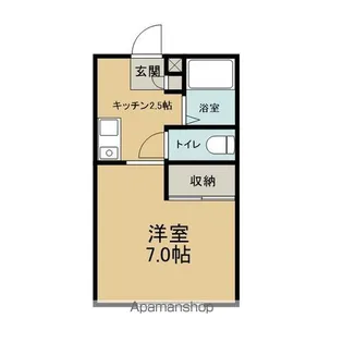 FEELFINE MIYOSHI【E号室】の間取り