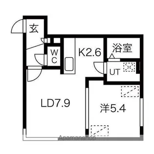 ディスティーノ【303号室】の間取り